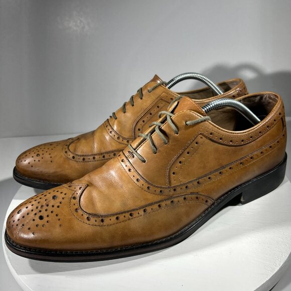 Johnston & Murphy Brown Leather Oxfords - Picture 2 of 14